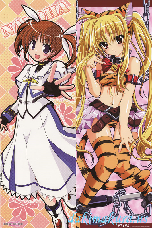 Magical Girl Lyrical Nanoha - Fate Testarossa - Nanoha Takamachi Anime Dakimakura Pillow Cover